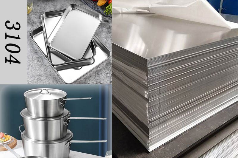 3104 Cookware Aluminum Sheet or Plate