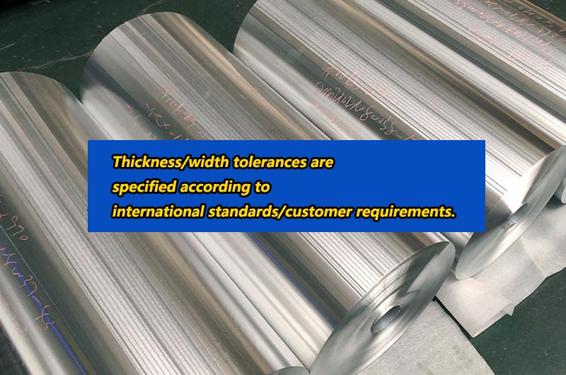 Specification of 1070 Aluminum Foil