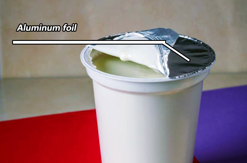 Advantages of yogurt covered with aluminum foil