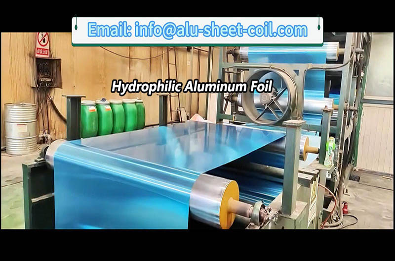 Hydrophilic aluminum foil