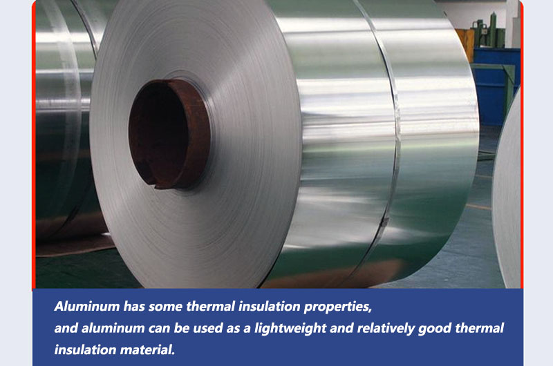 Thermal insulation properties of aluminum