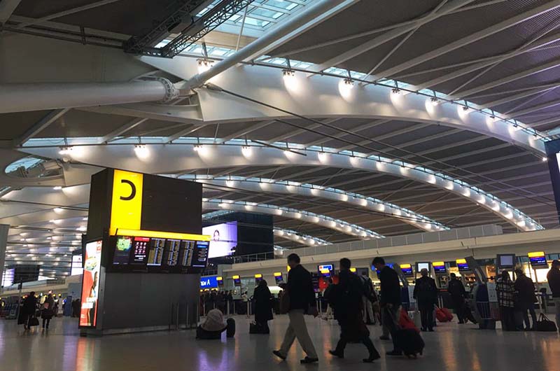 thick film anodized rolls for London Heathrow Airport