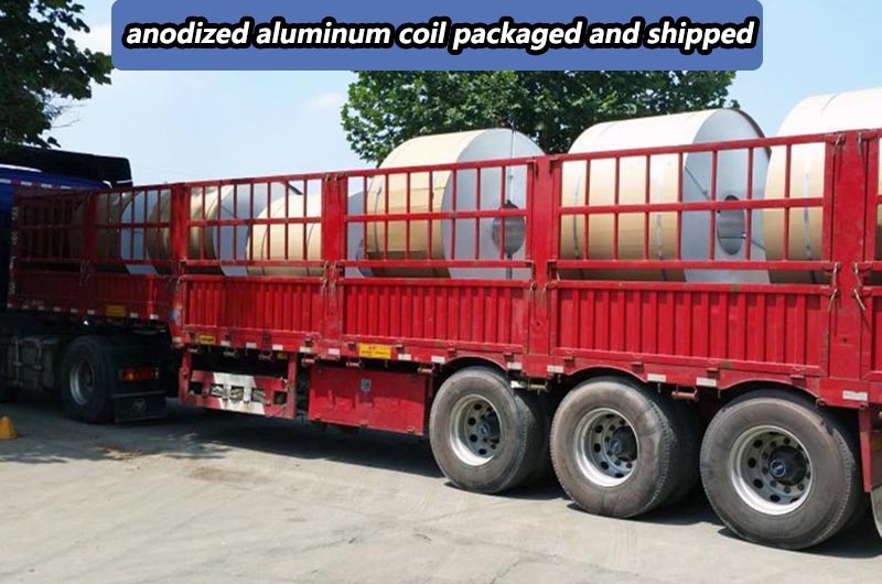 anodized aluminum coil packaged and shipped