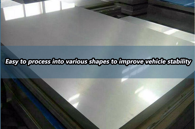 Easy to process into various shapes to improve vehicle stability