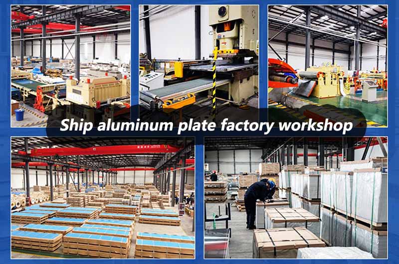Ship aluminum plate factory workshop