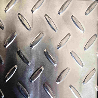 Lentil pattern aluminum checker plate