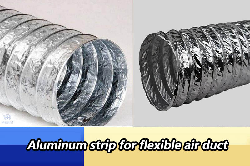 Aluminum strip for flexible air duct