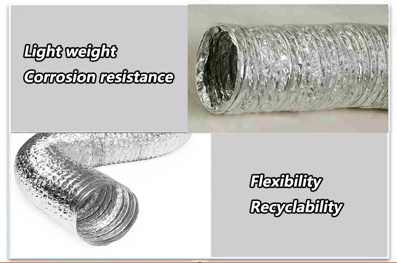 Advantages of aluminum strips in flexible air ducts